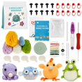 thumbnail image 2 of Crochet Kit for Beginners Crochet Knitting Kit DIY Crochet Craft Kit Adorable Doll Chick Frog Octopus Starter Pack, 2 of 12