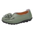 thumbnail image 1 of B91xZ Mocassins Confortables pour Femmes, Chaussures de Bureau Habillées, Vert Armée 8, 1 of 5