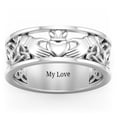 thumbnail image 3 of Men's Celtic Claddagh Band Ring, 3 of 5