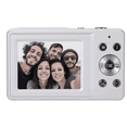 thumbnail image 2 of Vivitar PopSnap Duo 56MP Digital Camera Digital Zoom with Dual Screens, 2.7K Video, Rechargeable Battery, microSD Card Compatible, White, 2 of 13