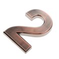 thumbnail image 1 of jifeng Copper Plastic Self-Adhesive Door Number Sign Sticky Numeric Digit Number 2, 1 of 7