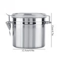 thumbnail image 4 of Coofit Food Storage Container Sealed Stainless Steel Airtight Canister for Tea Coffee, 4 of 10