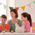 thumbnail image 3 of Birthday Party Decoration String Flag Set 6 m Long Double-Layered Cotton Solid Color Hanging Banner for Kids Birthday, Camping, Thanksgiving, and Home Decor, 3 of 4