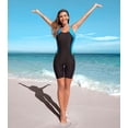 thumbnail image 3 of Charmo Women's Sporty One Piece Swimsuits Racerback Boyleg Bathing Suit, 3 of 10