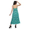 thumbnail image 3 of Moomaya Robe Longue Maxi Imprimée pour Femmes Sans Manches à Col en V Décontractée Évasée Kurta, 3 of 6