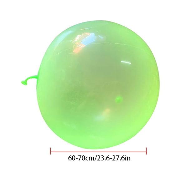 Bubble Ball TPR Inflatable Round Ball Children Toy Wobble Children toy round ball Transparent bubble ball Children Transparent Bubble Ball, L, Green