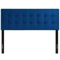 thumbnail image 2 of Modway Lily Queen Biscuit Tufted Performance Velvet Headboard, Navy, 2 of 4