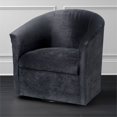 thumbnail image 4 of Comfort Pointe Elizabeth Fauteuil d'Appoint Pivotant en Microfibre Gris Charbon, 4 of 7