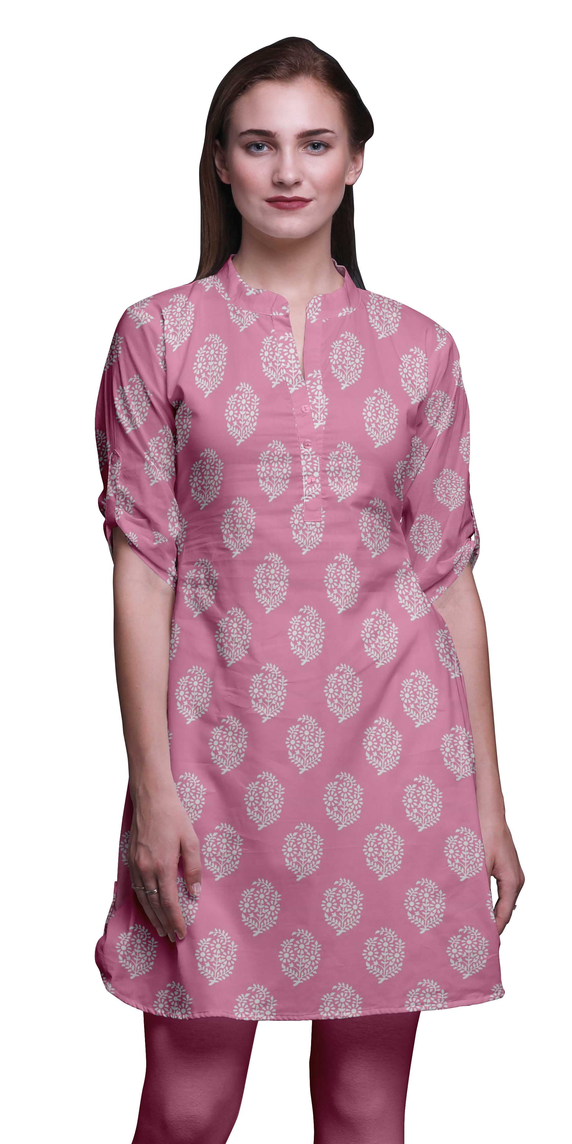Bimba Kurtis Imprimés pour Femmes Kurti Court pour Filles Tuniques Droites