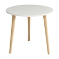 thumbnail image 2 of Table d'Appoint Ronde Moderne Détachable pour Chambre, Balcon, Salon, Table d'Accent Portable pour Café et Livres, Meuble Compact au Design Robuste à Trois Pieds, 2 of 7