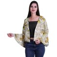 thumbnail image 1 of Moomaya Cardigan Boléro d'Été Court à Manches Évasées Intégrales Imprimé à devant Ouvert pour Femmes, 1 of 1