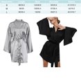 thumbnail image 2 of kurtrusly Sexy Sleepwear Ceinture Peignoir Robe de Chambre Robe de Chambre Robe Flare Manches Été Datant Mode Attrayante Douceur Gris S, 2 of 9