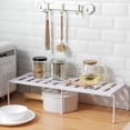 thumbnail image 4 of Cabinet Shelf Expandable Stackable Kitchen Cabinet Counter Shelf Storage Organizer Kitchen Cupboard Organiser for Tableware Seasoning, 4 of 7