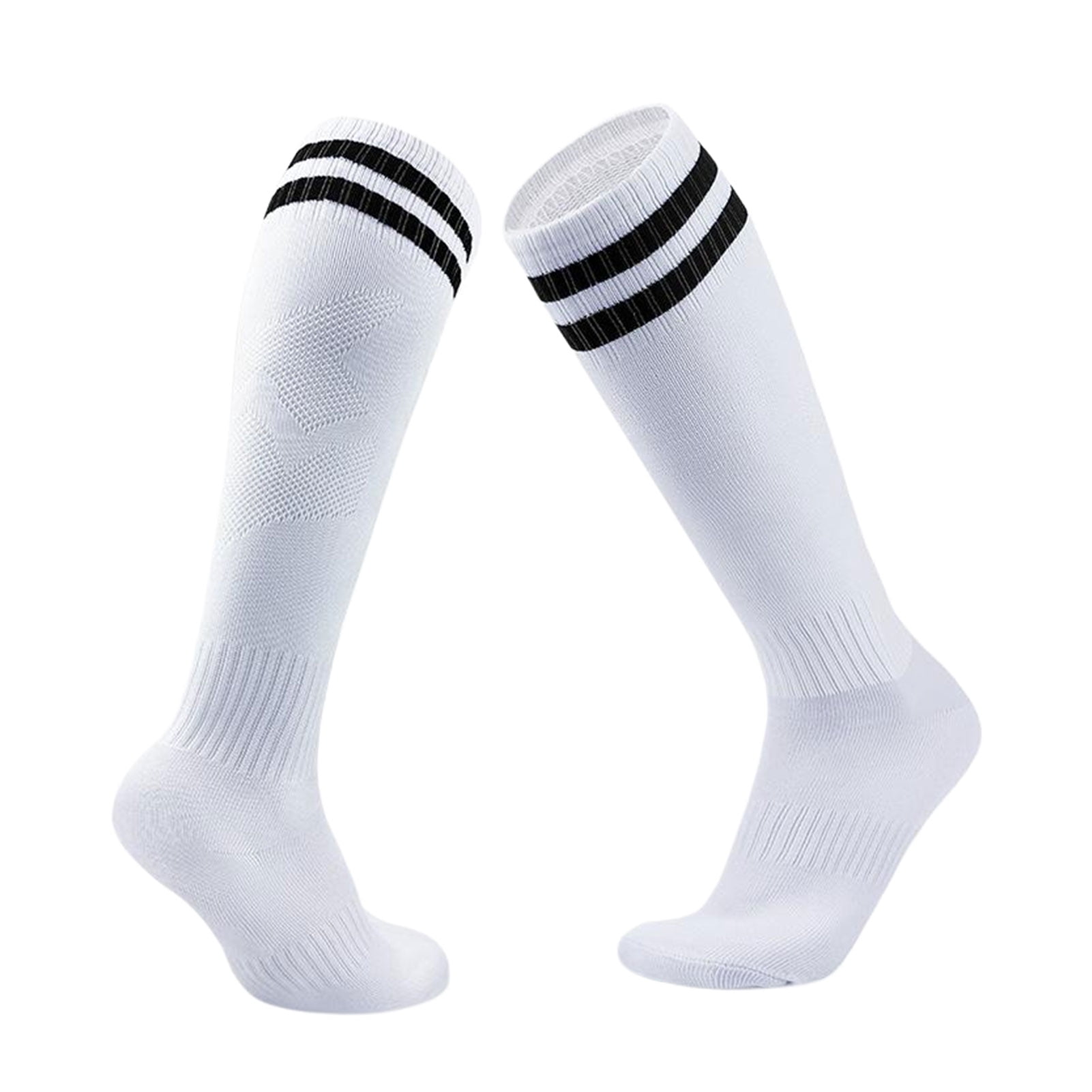 Baohd Comfortable And Convenient Mens Athletic Socks For Hockey And Football Modern black stripes 1Set