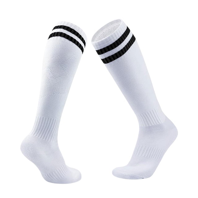 Baohd Comfortable And Convenient Mens Athletic Socks For Hockey And Football Modern black stripes 1Set