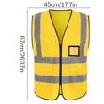 thumbnail image 3 of TopLLC Men's Safe Vest, High Visibility Protective Work Clothes, Outdoor Work Belt, Reflective Strip, 3 of 3