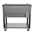 thumbnail image 1 of Permasteel 80 Qt. Rustic Patio Cooler, Holds 110 Cans, Powder-Coated Steel, 1 of 9