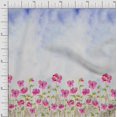 thumbnail image 1 of oneOone Georgette Viscose Fabric Leaves & Flower Panel Decor Fabric Printed BTY 42 Inch Wide, 1 of 3
