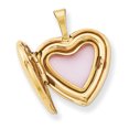 thumbnail image 2 of 1/20 Gold Filled Satin and Polished 2-Frame 15mm Heart Locket QLS102 (15mm x 15mm), 2 of 3