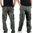 thumbnail image 2 of WRKEKC Cargo Pants for Men Plus Size Cotton Multiple Pocket Durable Work Trousers with Reinforced Stitching for Heavy Duty Use, 2 of 6