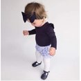 thumbnail image 4 of Newborn Baby Girl Boy Ruffled Long Sleeve Romper Solid Color Casual Bodysuit Spring Fall Clothes, 4 of 6