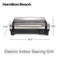 thumbnail image 2 of Hamilton Beach Electric Indoor Searing Grill with Adjustable Temperature Control to 450F, 118 sq. in. Surface Serves 6, PFAS-Free Removable Nonstick, 2 of 8