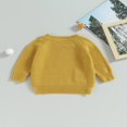 thumbnail image 3 of Baby Girl Boy Knit Pullover Sweater Fall Winter Warm Sweatshirt Tops with Pocket, 3 of 6