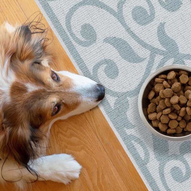 SussexHome Pets Ultra-Thin Cat and Dog Litter Mat for Litter Box - Washable Soft Natural Cotton Cat and Dog Litter Trapping Mat - Paws-Kind Slip Resistant Litter Catching Mat