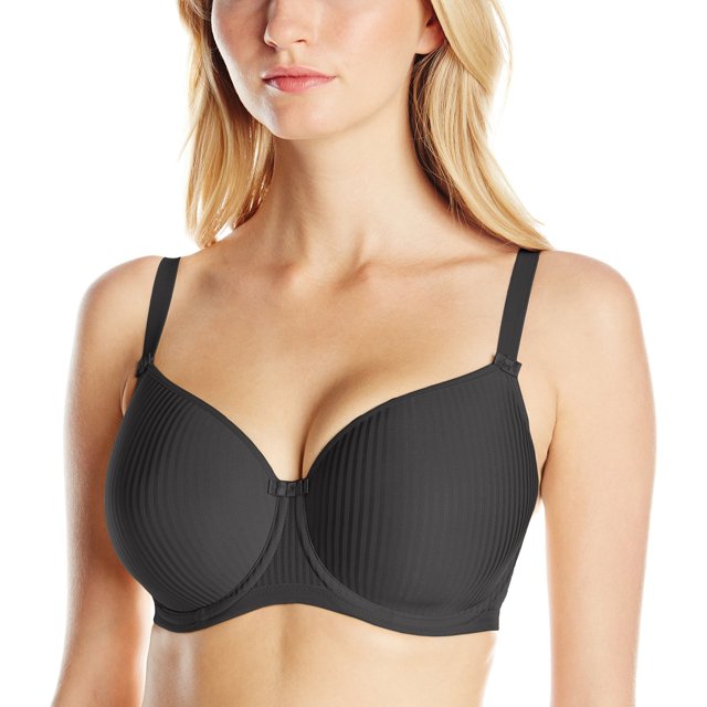 Freya Idol Soutien-Gorge Balconnet Moulé Sans Coutures pour Femmes, 34HH, Noir
