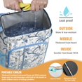 thumbnail image 2 of Tropical Flower and Leaves Insulated Cooler Backpack, Leakproof Waterproof Lunch Backpack for Beach Vacations, Camping, 2 of 6