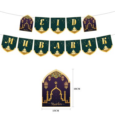 Bannière Eid Mubarak Murale pour Décoration de Mariage
