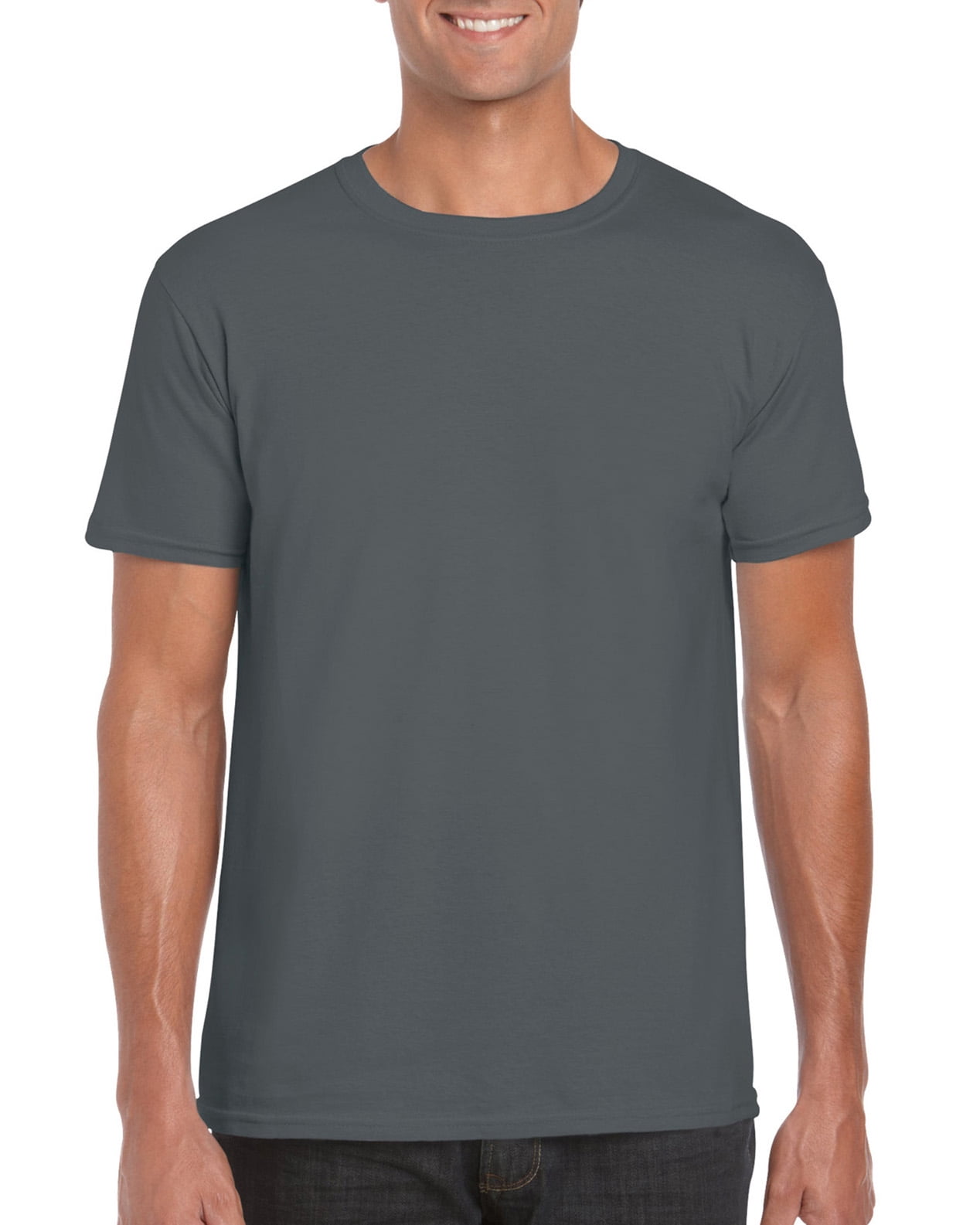 Gildan T-Shirt Softstyle pour Hommes, 4TG, Charbon