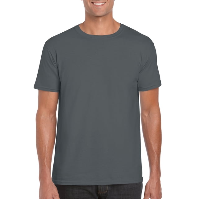 Gildan Mens Softstyle T-Shirt, S, Charcoal