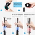 thumbnail image 3 of Maoww Electric Wine Bottle Opener Set Automatic USB Rechargeable Visual Multifunctional Bottle Opener Foil Cutter Vacuum Stopper Wine Pourer for Home Restaurant Wedding, 3 of 6