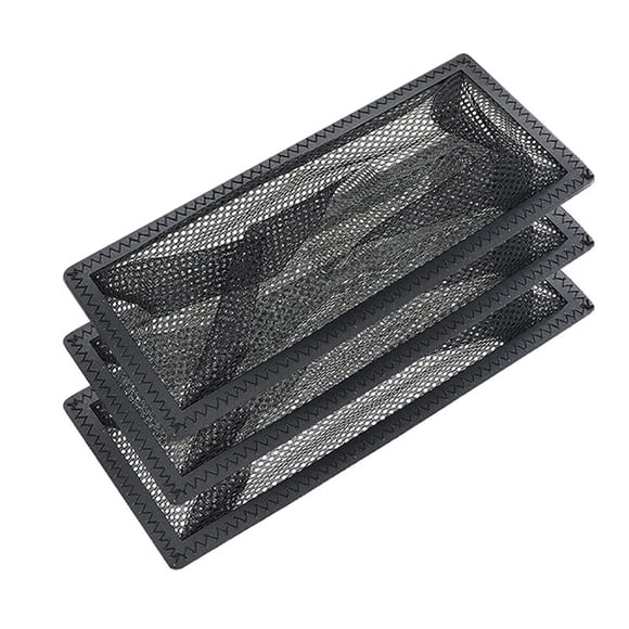 Écran de Filtre de Plancher 3 Pcs/6 Pcs - Couverture de Ventilation en Maille de Polyester 4x10 Po, Filet d'Auge de Plancher Domestique pour la Collecte des Débris, Cadre en PVC Durable, Taille d'Ouverture d'Aération Standard
