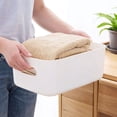 thumbnail image 3 of Storage Basket Solid Color Space-Saving Plastic Tissue Makeup Holder Home Decor, 3 of 10