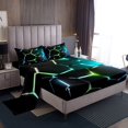 thumbnail image 1 of Erosebridal Modern Abstract Bed Sheets Set Full Size, Striped Geometric Bed Sheets Full, Minimalst Decor, 4pcs, 1 of 7