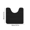 thumbnail image 3 of Cagogo under $5 U-Shaped Toilet Mat, U Shape Memory Foam Bath Mat, Non-Slip Toilet Floor Mat, Super Soft Bathroom Rug, Water Absorbent Shower Mat, Quick Dry Toilet Mat, Plush Bath Mat for Bathroom, 3 of 7