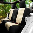 thumbnail image 1 of FH Group Neoprene Waterproof Custom Fit Seat Covers for 2007-2018 Jeep Wrangler JK 4DR Rear Set, 1 of 4