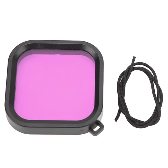 Camera Dive Filters, Color Correction Quadrate HD Dive Filters Colored ABS Scratch Proof For Hero 10 11 Black Pink,Purple,Red