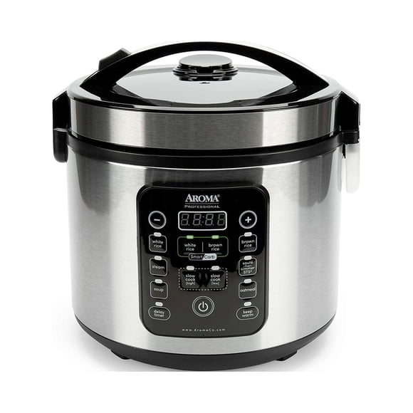 Aroma Housewares Multi Use 20 Cup Smart Carb Rice Cooker with Cool Touch