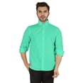thumbnail image 1 of Bestman Formal Front Button Placket Solid Shirts For Mens Long Sleeve Regular Fit Shirt, 1 of 7