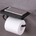 thumbnail image 4 of Vintage Toilet Paper Holder Bathroom Metal Roll Tissue Rack Wall-Mounted Retro Phone Towel Shelf, 4 of 9