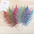 thumbnail image 4 of Artificial Christmas Glitter Hollow Leaves, 4 of 9