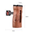 thumbnail image 2 of Riwcyla Adjustable Wooden Cage Handle LeftRight Side Hand Grip 14 Inch Screw ,Style Mount with Cold Shoe Mount Compatible with SmallRig Video Cage, 2 of 6
