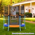 thumbnail image 4 of Costway 48" Toddler Trampoline for Kids with Safety Enclosure Net Heavy-duty Frame Orange, 4 of 8
