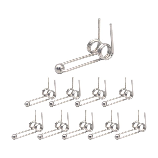 Xuanheng 10 Pcs Ressorts de Torsion Double Retour Métal pour Fer à Friser Outil à Cheveux 30mm