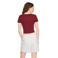 thumbnail image 3 of No Boundaries Women's Rib Baby Tee, 3 of 6