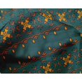 thumbnail image 4 of oneOone Silk Tabby Fabric Floral Block Printed Craft Fabric BTY 42 Inch Wide, 4 of 4