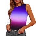 thumbnail image 1 of Plebaso 2025 Womens Ruched Tank Tops Slim Crewneck Sleeveless Shirts Fashion Printed Going out Blouses, 1 of 4